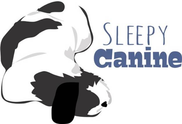 Picture of Sleepy Canine SVG File