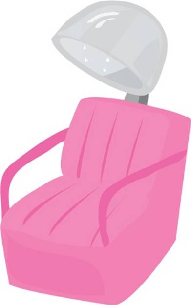 Picture of Hair Dryer Chair SVG File