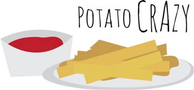 Picture of Potato Crazy SVG File