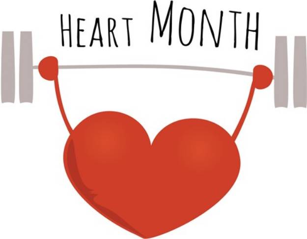 Picture of Heart Month SVG File