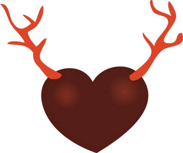 Picture of Deer Heart SVG File