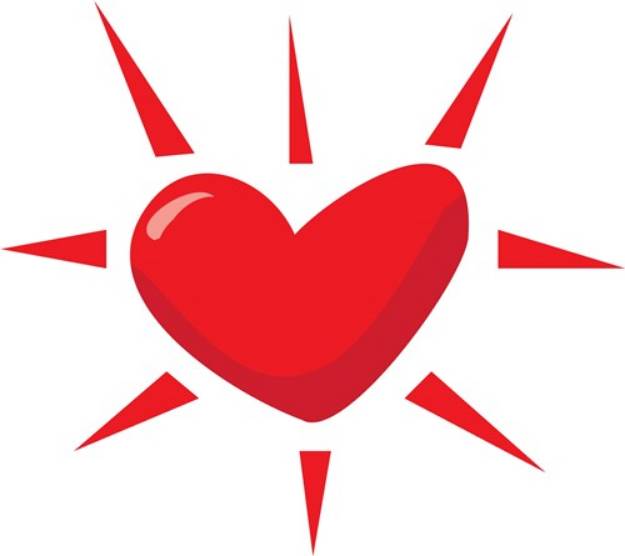 Picture of Heart Burst SVG File