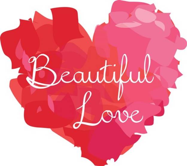 Picture of Beautiful Love SVG File