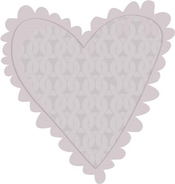 Picture of Knit Heart SVG File