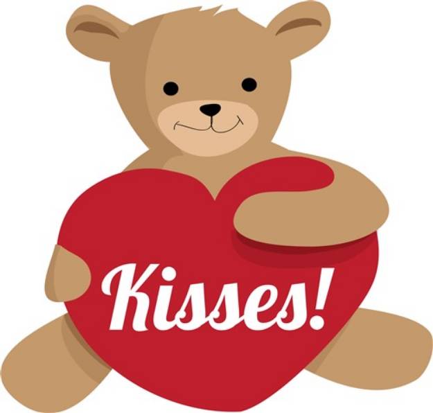 Picture of Teddy Kisses SVG File