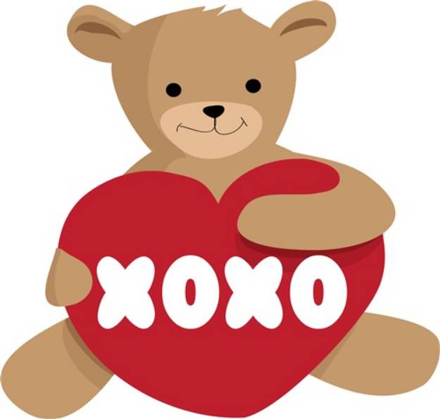 Picture of Teddy xoxo SVG File