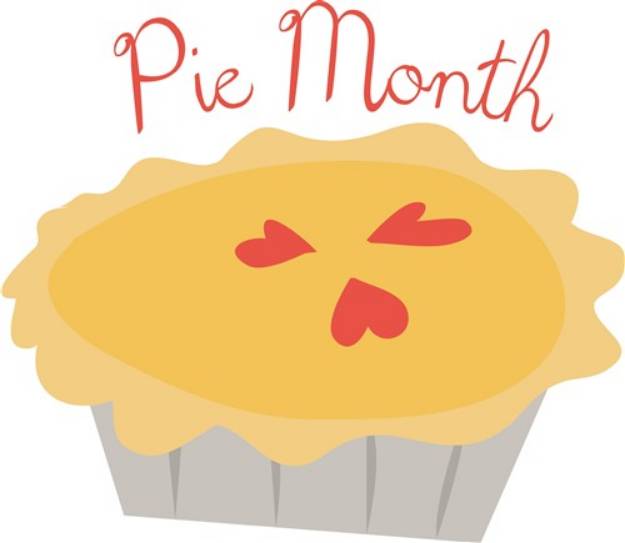 Picture of Pie Month SVG File
