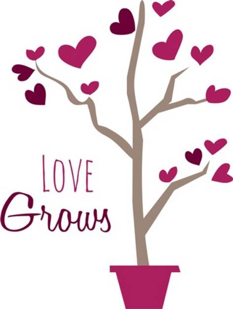 Picture of Love Grows SVG File
