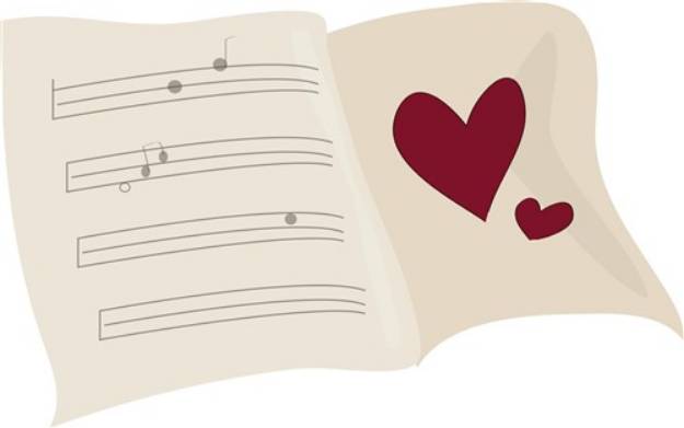 Picture of Musical Heart SVG File