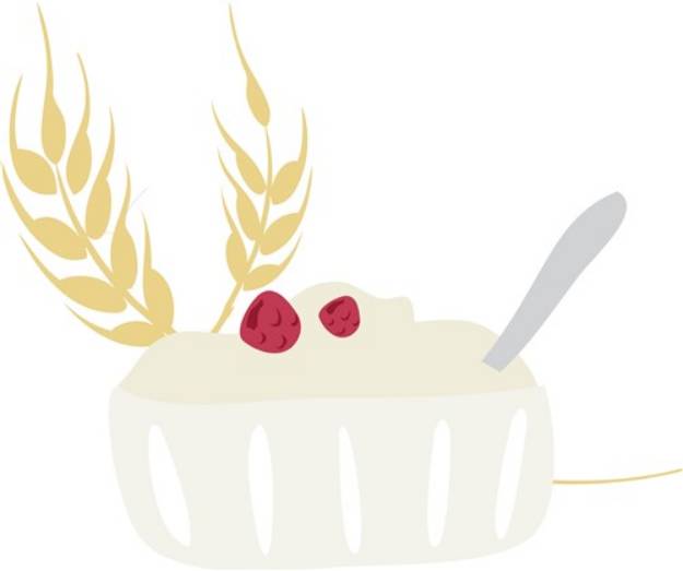 Picture of Oatmeal Bowl SVG File
