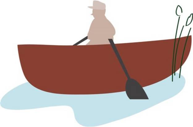 Picture of Row Boat SVG File