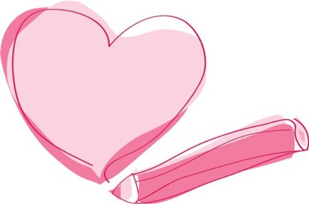 Picture of Sketch Heart SVG File
