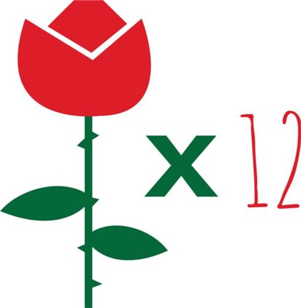 Picture of Roses x 12 SVG File