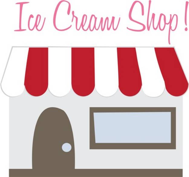 Picture of Ice Cream Shop SVG File
