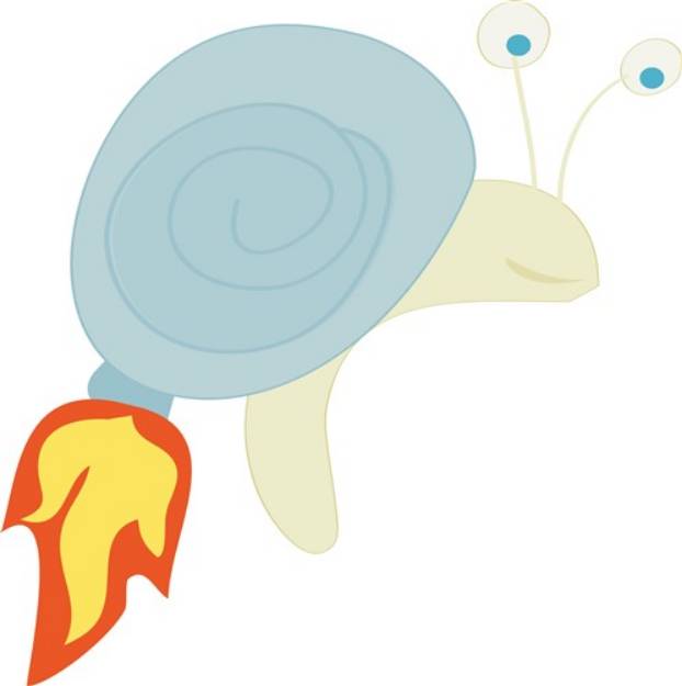 Picture of Flame Snail SVG File