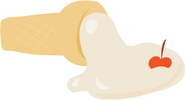 Picture of Melted Ice Cream SVG File