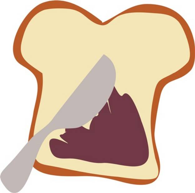 Picture of Jelly Bread SVG File