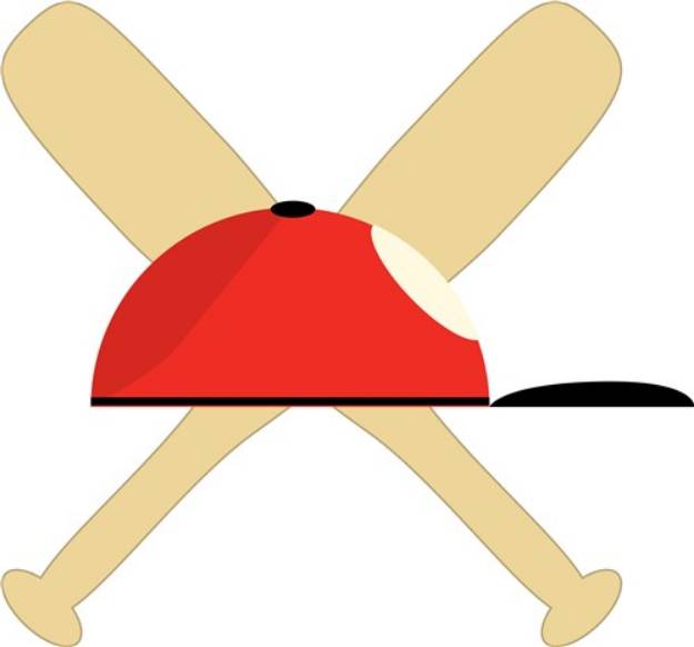 Picture of Baseball Bats SVG File