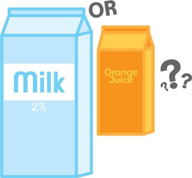 Picture of Milk and Juice SVG File