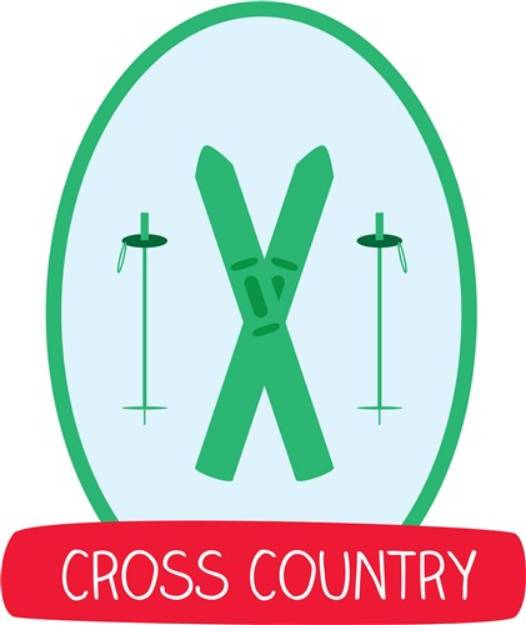 Picture of Cross Country SVG File