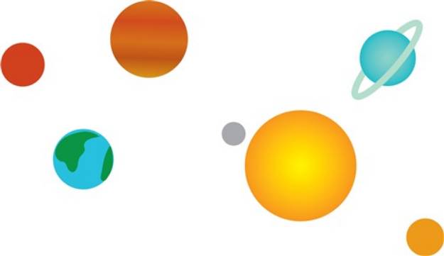 Picture of Solar System SVG File
