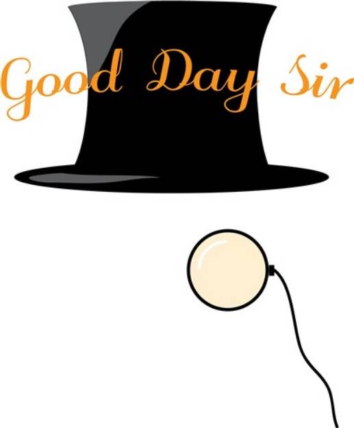 Picture of Good Day Sir SVG File