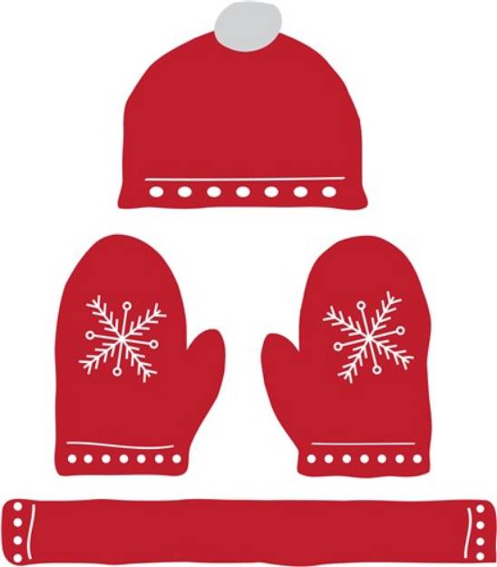 Picture of Winter Clothes SVG File