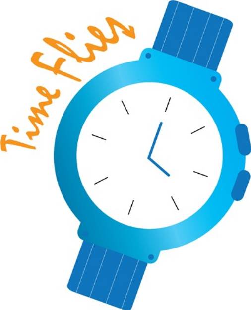 Picture of Time Flies SVG File