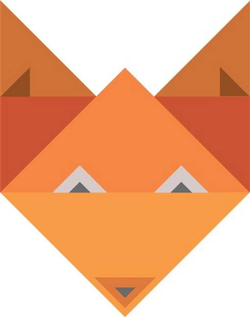 Picture of Origami Fox SVG File