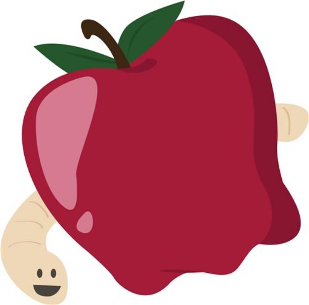 Picture of Apple Worm SVG File