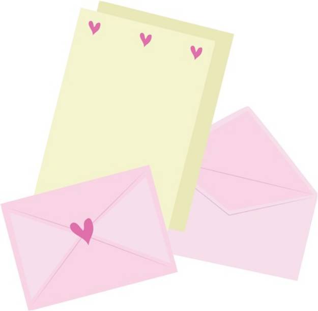 Picture of Valentine Stationary SVG File