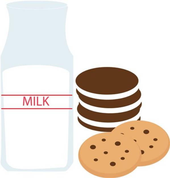 Picture of Cookies Milk SVG File