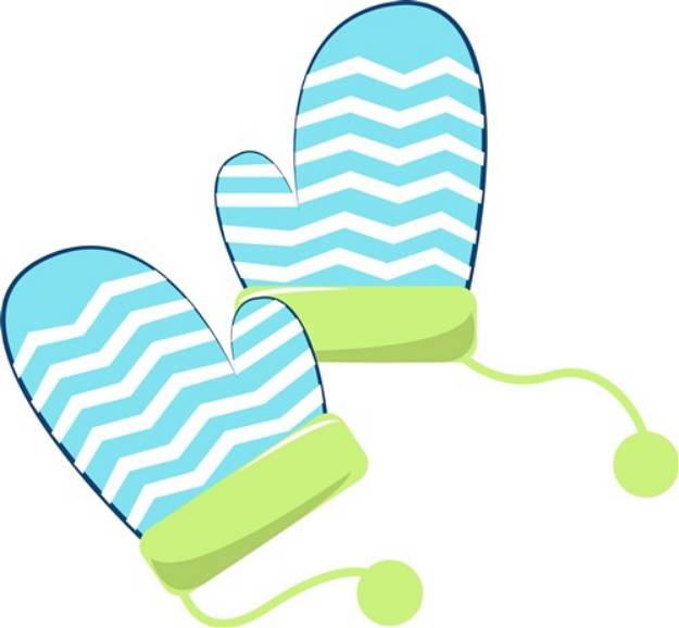 Picture of Winter Mittens SVG File