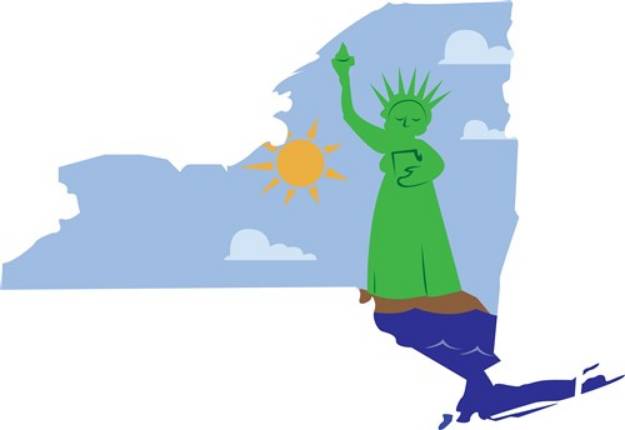 Picture of NY State SVG File