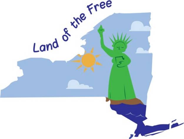 Picture of Land of the Free SVG File