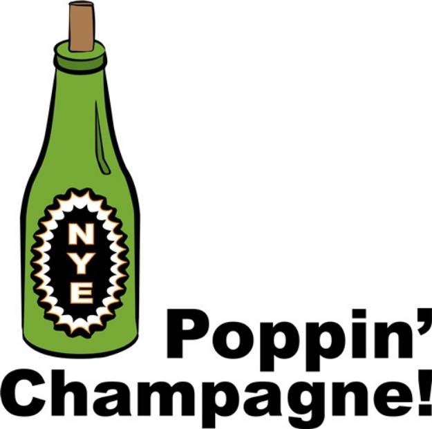 Picture of Poppin Champagne SVG File