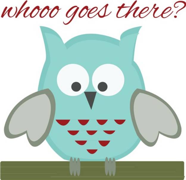 Picture of Whoo Goes There SVG File