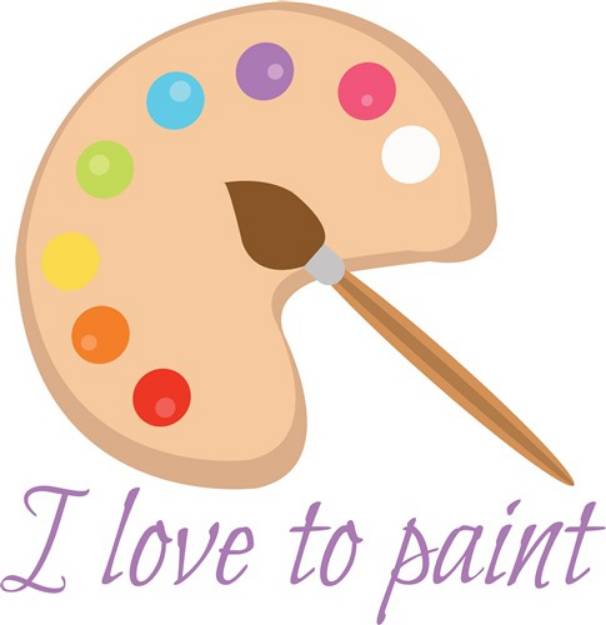 Picture of Love to Paint SVG File