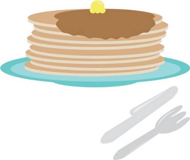 Picture of Pancake Plate SVG File