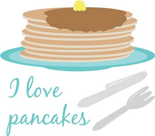Picture of Love Pancakes SVG File