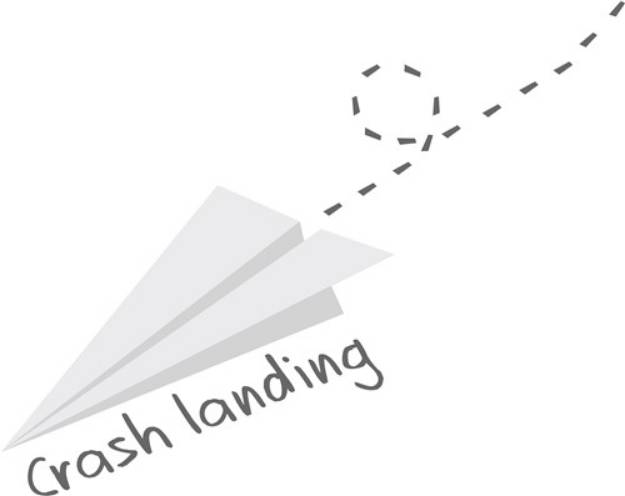 Picture of Crash Landing SVG File