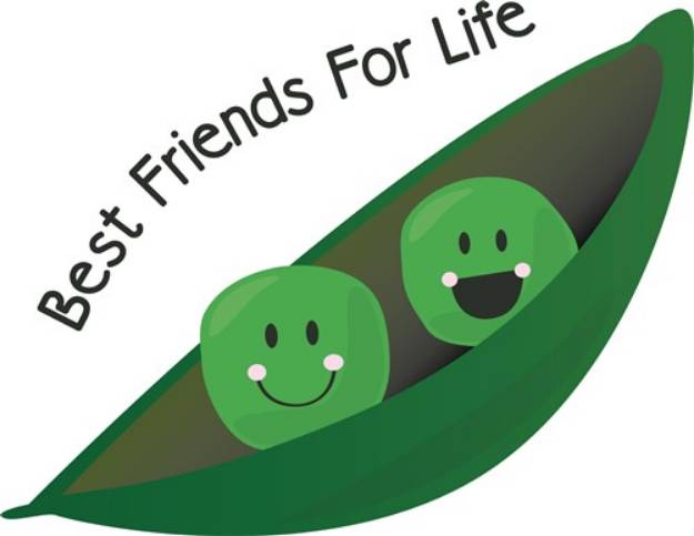 Picture of Best Friend Peas SVG File