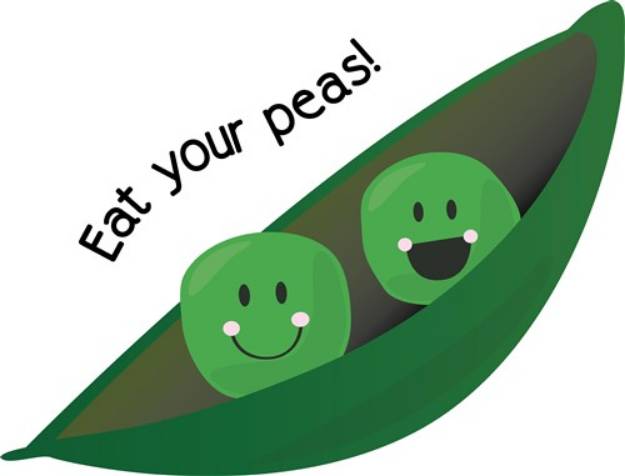 Picture of Eat Your Peas SVG File