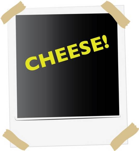 Picture of Polaroid Cheese SVG File
