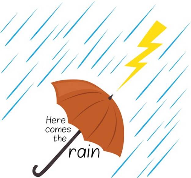 Picture of Here Comes Rain SVG File