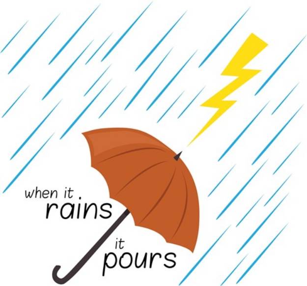 Picture of Rains It Pours SVG File