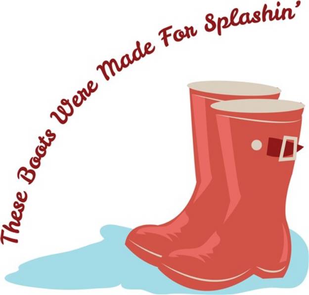 Picture of Boots Splashin SVG File