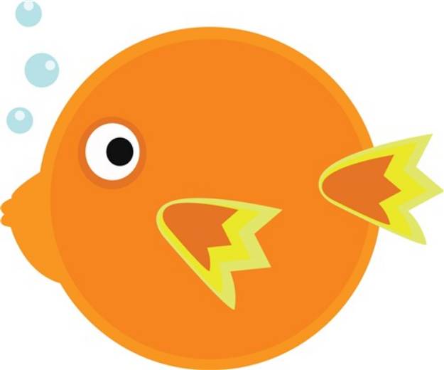 Picture of Blow Fish SVG File