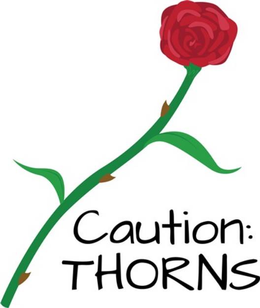 Picture of Caution: Thorns SVG File