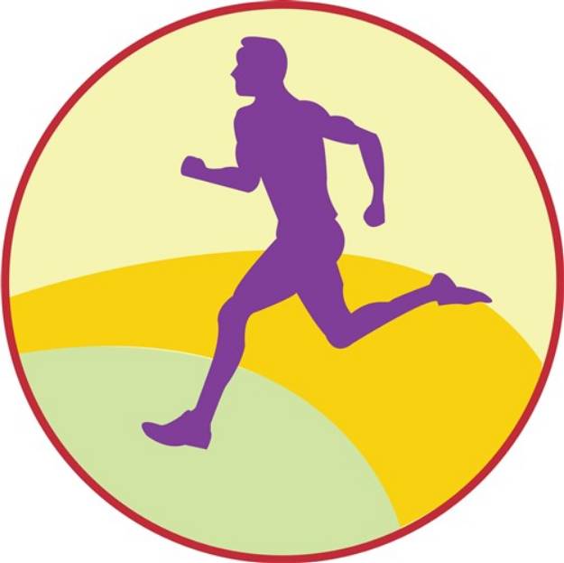 Picture of Runner Circle SVG File